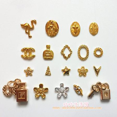 美甲飾品 日韓新品 topline同款美甲飾品日系小配件小V花朵